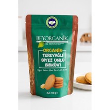 TeknoKapsül Beyorganık Organik Siyez Unlu Tereyağlı Bisküvi 100 gr Atıştırmalık, Buğday Unu ve Elma Suyu Konsantreli