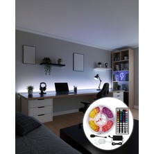 Dolapmix Rgb Şerit LED 5 Metre 5050 Smd Kumandalı UCZZ5MTVLED-2
