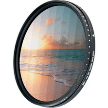 TemmuzX 62MM Değişken Nd Filtre (Nd2 - ND2000) Ayarlanabilir Nötr Yoğunluklu Lens Filtresi, 18 Katmanlı Kaplama, Hd Optik Cam, Dslr Kamera Lensi Manzara Fotoğ