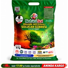 Naturasol® # ORGANİK SERTİFİKALI #  HAKİKİ Solucan Gübresi 10 KG               TÜM BİTKİLER : Bahçe - Sebze & Meyve, Çiçekler, Çim & Süs Bitkileri
