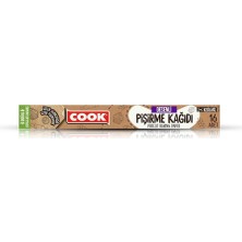 TeknoKapsül Cook Doğal Kesilmiş Pişirme Kağıdı, 37 x 42 Cm, 16 Yaprak, Desenli
