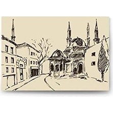 Eski Istanbul Tablo-40 x 60 cm Yatay