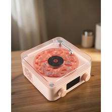 Vavis Retro Bluetooth Hoparlör Pembe Uuczzzgramafonspeaker-17