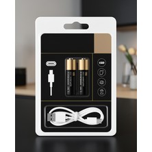 Vavis Aaa Lityum Pil USB Type-C Şarjlı 1000+ Döngü Uczzzşarjlıpil-5