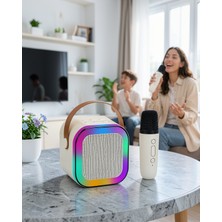 Fantastik Store Taşınabilir Karaoke Mikrofon Seti Bluetooth Hoparlörlü