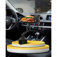 Fantastik Store Araç Bardaklık Tepsisi 360° Dönebilen Kol Ayarlı Uczzzarabamasa-3
