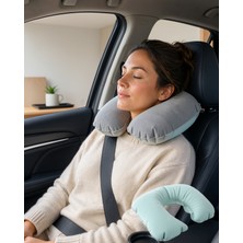 Vavis Seyahat Boyun Yastığı Şişme Katlanabilir Uczzzseyahatyastığı-2