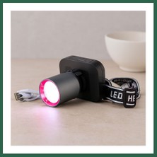Vintessy Vıntessy 50W Şarjlı Kafa Lambası (Usb Type-C, Dijital, Kademe Ayarlı) BZS01