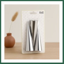 Vintessy Vıntessy Metal Pasta Dekorasyon Kalıbı 3'lü (Çap 3.4 cm x 12 Cm) BZS01
