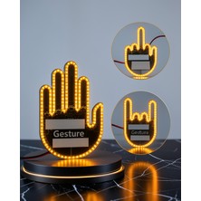 Fantastik Store Parmak LED Amber Işık Uczgesture-1