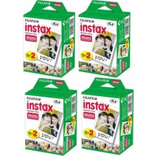 TemmuzX Instax Mini Için 20'li Film 4'lü Paket 80 Poz