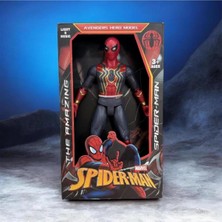 TemmuzX Marvel Spider-Man Işıklı Sesli Pilli 30CM Oyuncak Figürü, Hareketli Eklemler