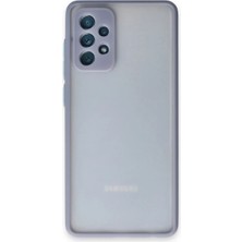Fantastik Store Samsung Galaxy A72 Kılıf Montreal Silikon Kapak - Gri