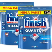 TemmuzX Quantum 160 Kapsül Bulaşık Makinesi Deterjanı Tableti (2 x 80 Kapsül)