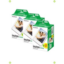 TemmuzX Instax Mini Film Rulo 20'li Instax Mini 9-11-90 Uyumlu 3'lü Set 60 Poz