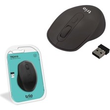 TemmuzX Kablosuz Mouse TR2410 (4 Farklı Renk) (Siyah)