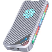 TemmuzX SSD Taşınabilir Harici 4tb Pcıe Nvme Usb-C 40 Gbps Rgb Fan