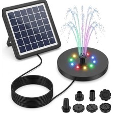 TemmuzX GY-8039-1 Güneş Enerjili Rgb Ledli Bahçe Fiskiyesi - Havuz Fiskiyesi 13CM