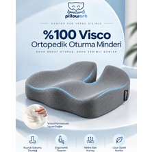 TemmuzX Ortopedik Visco Koltuk Minderi – Ev, Ofis ve Araç Için Ergonomik Oturma Yastığı