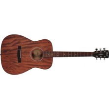 TemmuzX AF510M Op Akustik Gitar, Open Pore Maun, Folk Kasa, Tamamı M Akustik Gitar, Tamamen Maun 5554443330563