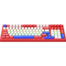 TemmuzX MK1140-KIRMIZI Rgb-Abs-Red Swıtch Kablolu Mekanik Klavye