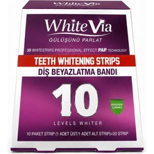 TemmuzX Pap Technology Mor Diş Beyazlatma Bandı 10 Paket (20 Strip)