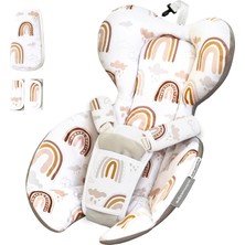 TemmuzX 4moms Rockaroo ve Mamaroo Çok Hareketli Bebek Salıncağı ile Uyumlu, Yenidoğan Için Bebek Yastığı, Yumuşak ve Havalı File Kumaş, Ters Çevrilebilir Tasa