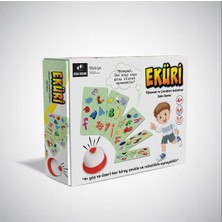 TemmuzX Eküri Eğlenceli ve Çocukları Geliştiren Zeka Oyunu (Dikkat - Odaklanma - Hız - Görsel Algı - Zeka Oyunu - Oyuncak - Aile Kutu Oyunu)