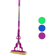 Go İthalat Pva Mop Sıkma Kollu - Sünger Mop Krom Uzayan SAP=75-95CM+RENKLİ PLS.BAŞLIK=115CMBRKT-910262 (5582)