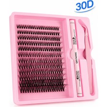 TemmuzX 30D Hacimli Takma Kirpik Seti Yapıştırıcı ve Cımbız Dahil