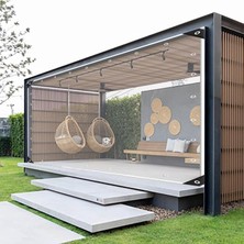 TemmuzX Pvc Dış Bahçe Perdeleri, Isı Yalıtımlı, Özelleştirilebilir – Veranda Çitleri, Pergola, Sundurma ve Kış Çardakları Için Şeffaf Vinil Paneller - Perdele