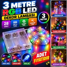 Marka Kolik Pilli Dekoratif Peri LED Işık 3 Metre (Rgb) Gaming Aydınlatma