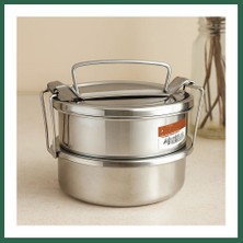 Vintessy Vıntessy Çelik Sefer Tası 14 cm 2'li - Derinlik 4.5 cm BZS01