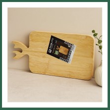 Vintessy Vıntessy Ahşap Bambu Kesim Panosu 22X36 cm (Geyik Boynuz Saplı) BZS01
