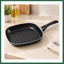 Vintessy Vıntessy Granit Kaplamalı Tek Saplı Grill Tava BZS01
