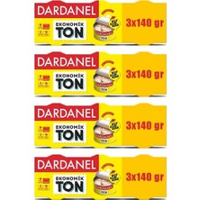 TeknoKapsül Dardanel Eko Ton Balığı 3X140 gr x 4 Adet