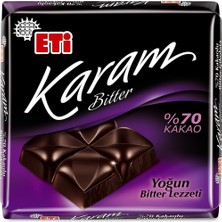 TeknoKapsül Eti Karam %70 Kakaolu Bitter Çikolata 60 G x 6 Adet