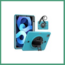 S'82 iPad Pro 11 (2020) Kılıf Strap-C Otterbox Tablet Kapak - Mavi BZS82
