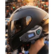 Milas Toptan mt Kask Içi Kablosuz Kulaklık Kamera Fonksiyonlu Ipx8 Su Geçirmez ve LED Ekranlı