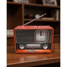 Mariposa Secret Nostaljik Radyo Saatli Fenerli Bluetooth USB Ktf 1647