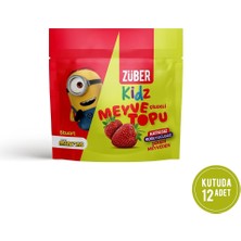 TeknoKapsül Züber Kidz Çilekli Meyve Topu 42G x 12 Adet