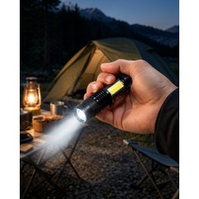 Pk Wear Mini Boy LED El Feneri 2000 Lümen Su Geçirmez Uczzzminifener-4