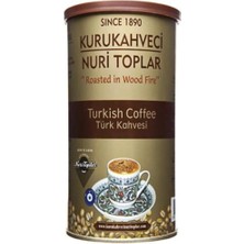 TeknoKapsül Nuri Toplar Türk Kahvesi 250 gr Teneke Kutu - Odun Ateşinde Kavrulmuş Günlük Taze Çekim Geleneksel Kuru Kahve
