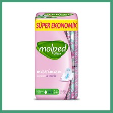 Molped Ultra Hijyenik Anatomik Ped Normal Süper Eko 24 Adet BZS82