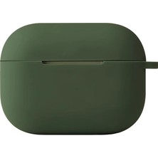 Aparim Apple Airpods Pro 2 (2.nesil) Hang Kılıf - Koyu Yeşil