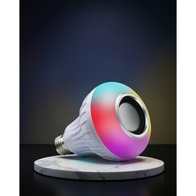 Aparim Ampül Görünümlü Bluetooth Hoparlör Rgb LED Işık Değiştirme Uczzzlambahoparlörrr2