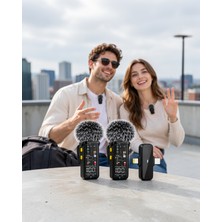 Aparim 2.4g Kablosuz Çift Yaka Mikrofonu SE66MIKROFON-4