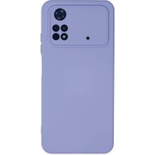Aparim Xiaomi Poco M4 Pro 4g Kılıf Nano Içi Kadife Silikon - Lila