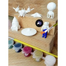 Boyanabilir Uzay Figür Seti, 6 Eğitici Figür, 3D Montessori Oyuncak, Çocuklar Için Aktivite Hobi