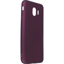 Aparim Samsung Galaxy J4 Kılıf First Silikon - Mürdüm